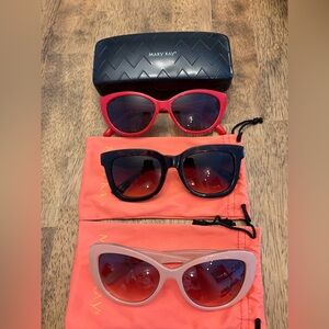 Mary Kay Sunglasses Trio - Vibrant Red, Classic Black, Soft Pink